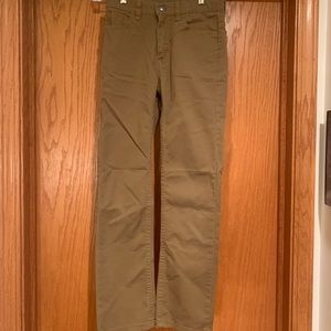 Boys dark khaki wranglers slim fit